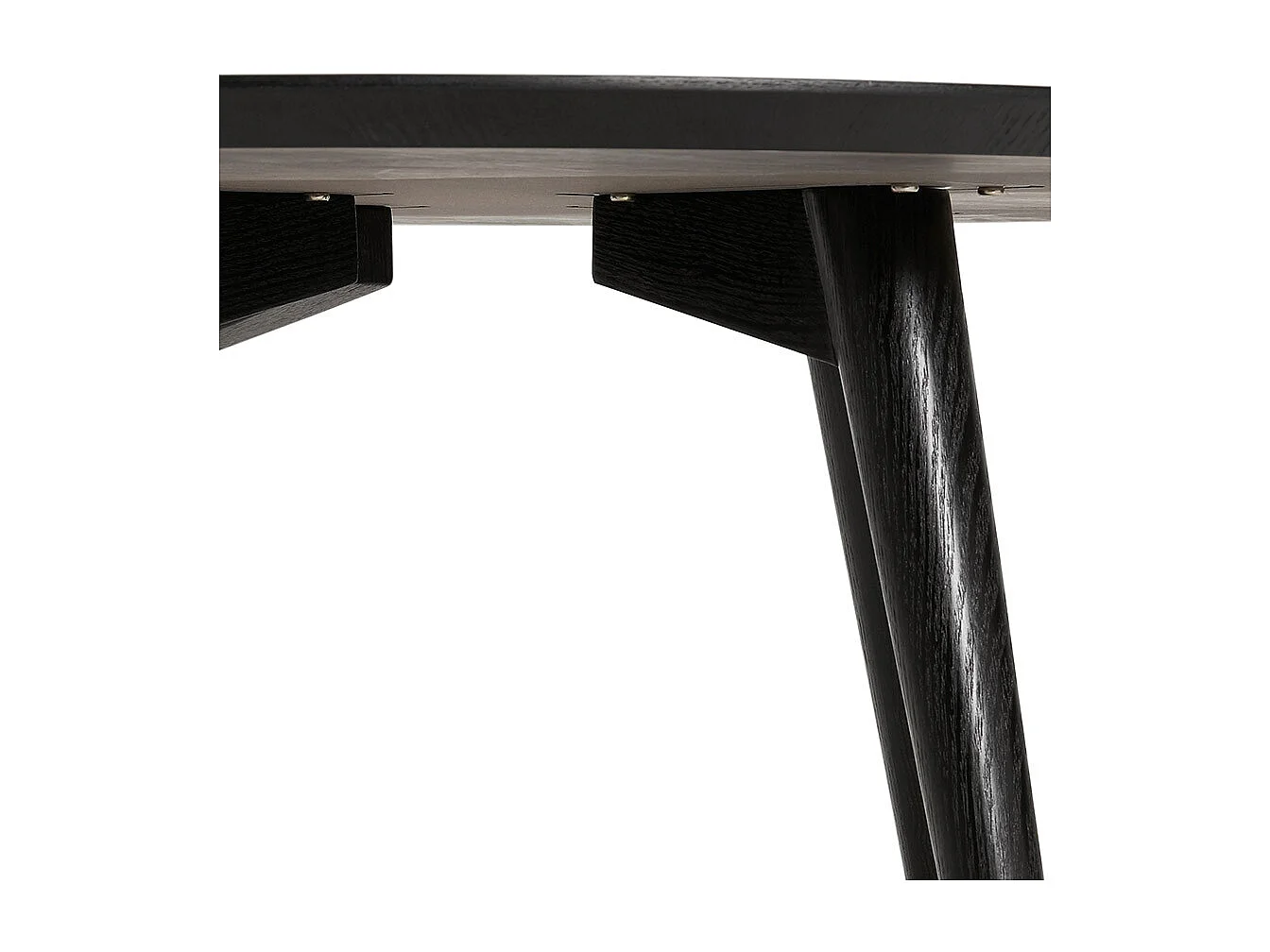 Runder Esstisch - SWEDY - zwart - 120x120x75 cm