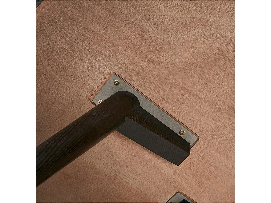 Runder Esstisch - SWEDY - zwart - 120x120x75 cm