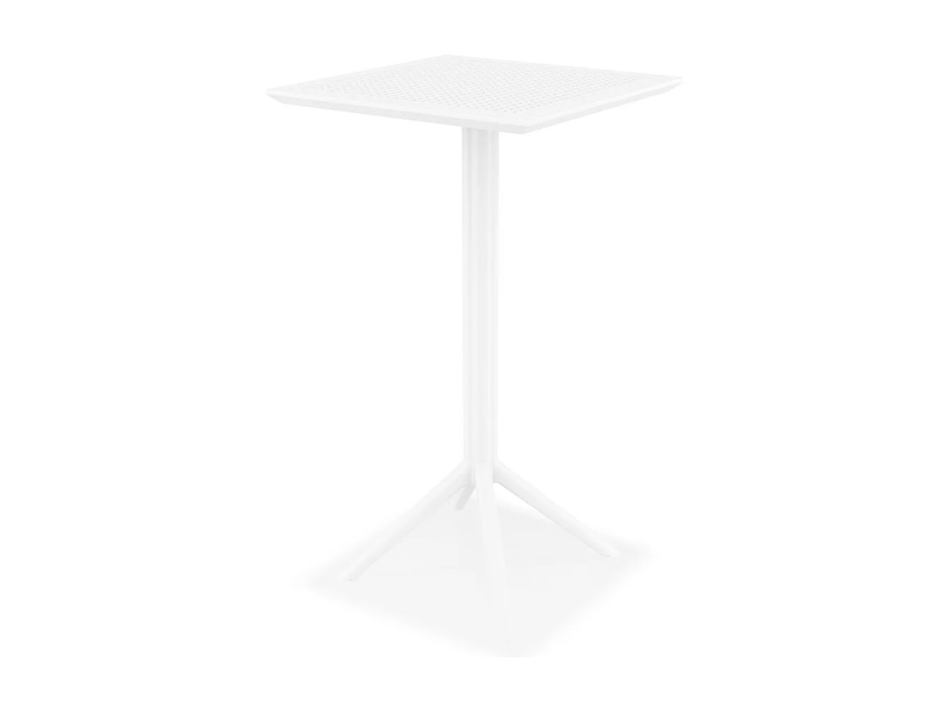 Klappbarer Stehtisch - FOLY - wit - 60x60x108 cm