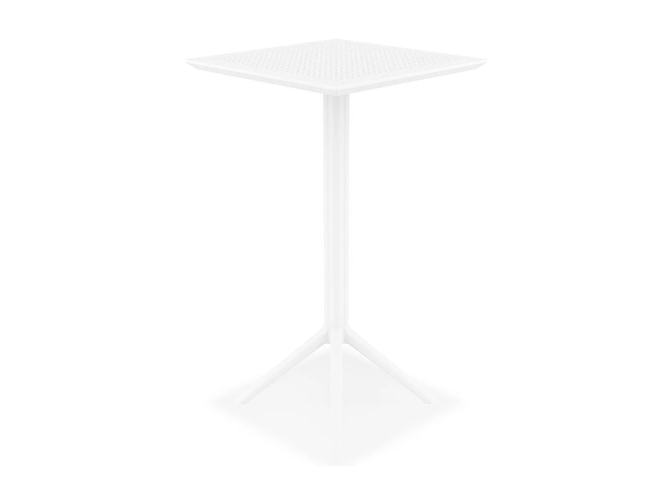 Klappbarer Stehtisch - FOLY - wit - 60x60x108 cm