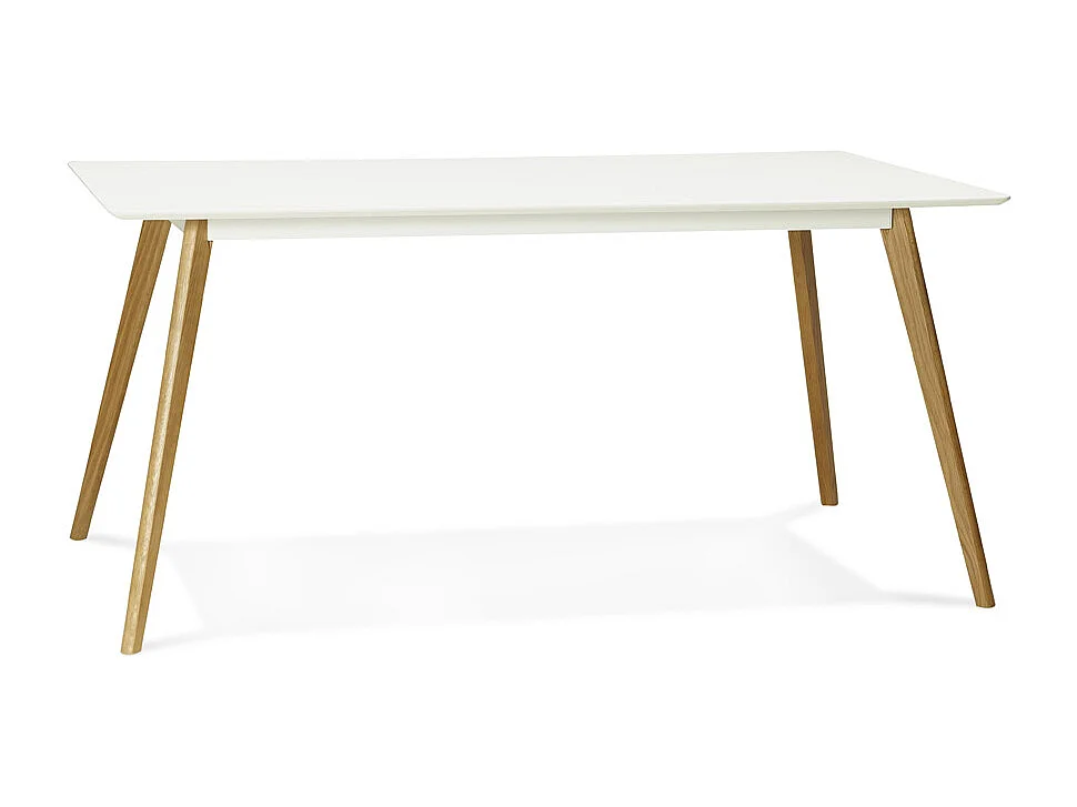 Rechteckiger Küchentisch - CANDY - wit - 160x90x75 cm