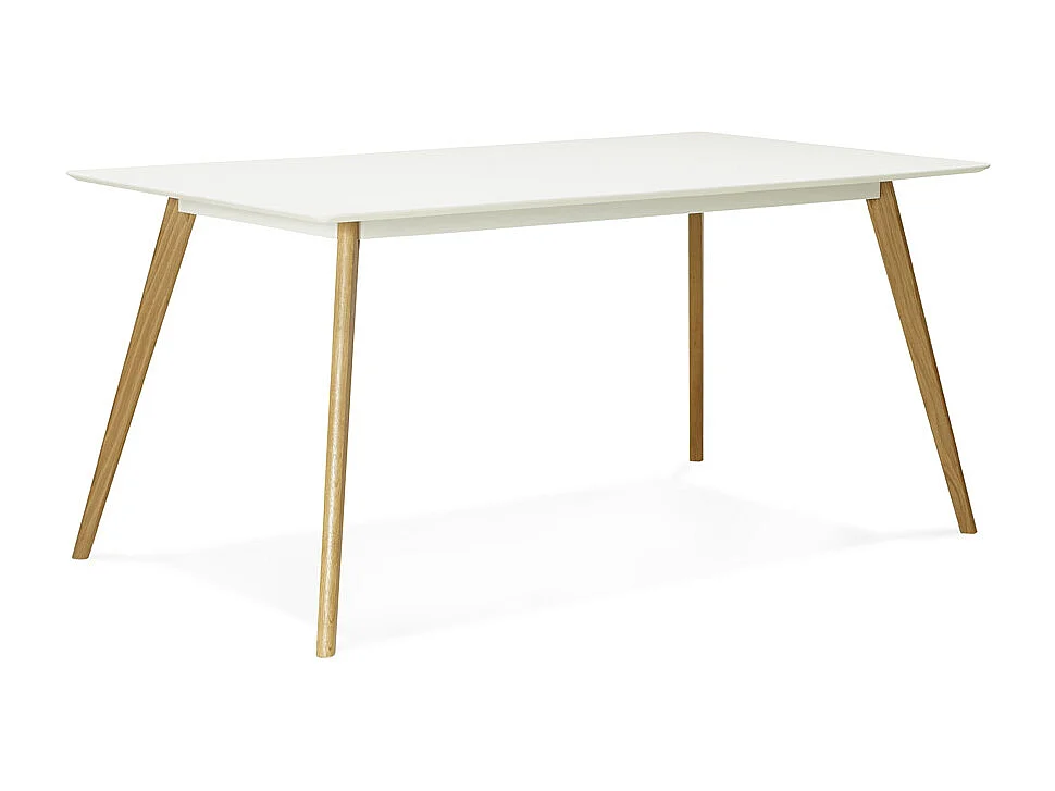 Rechteckiger Küchentisch - CANDY - wit - 160x90x75 cm