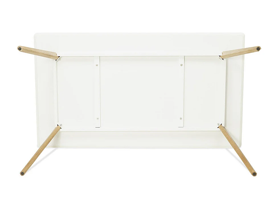 Rechteckiger Küchentisch - CANDY - wit - 160x90x75 cm