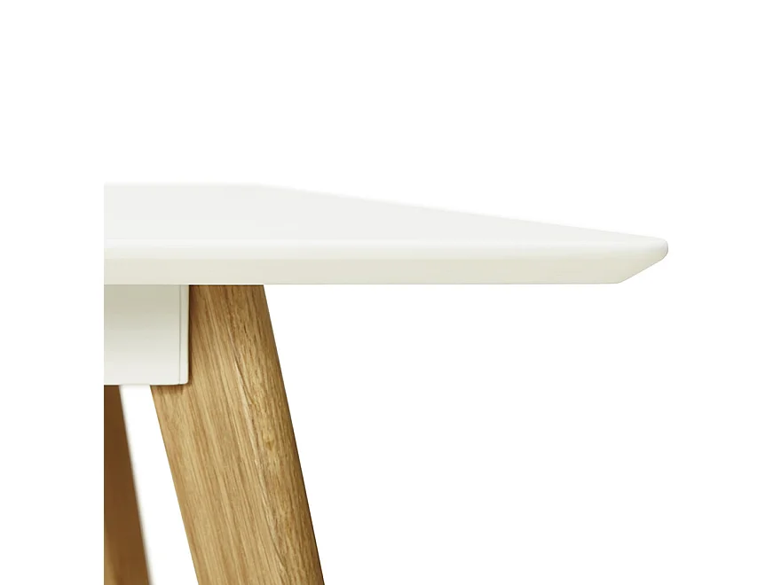 Rechteckiger Küchentisch - CANDY - wit - 160x90x75 cm