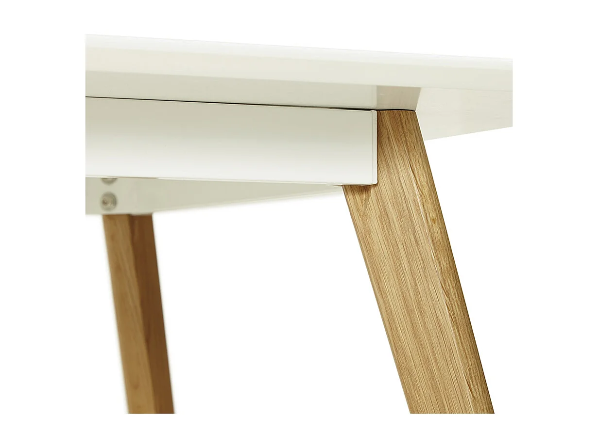 Rechteckiger Küchentisch - CANDY - wit - 160x90x75 cm