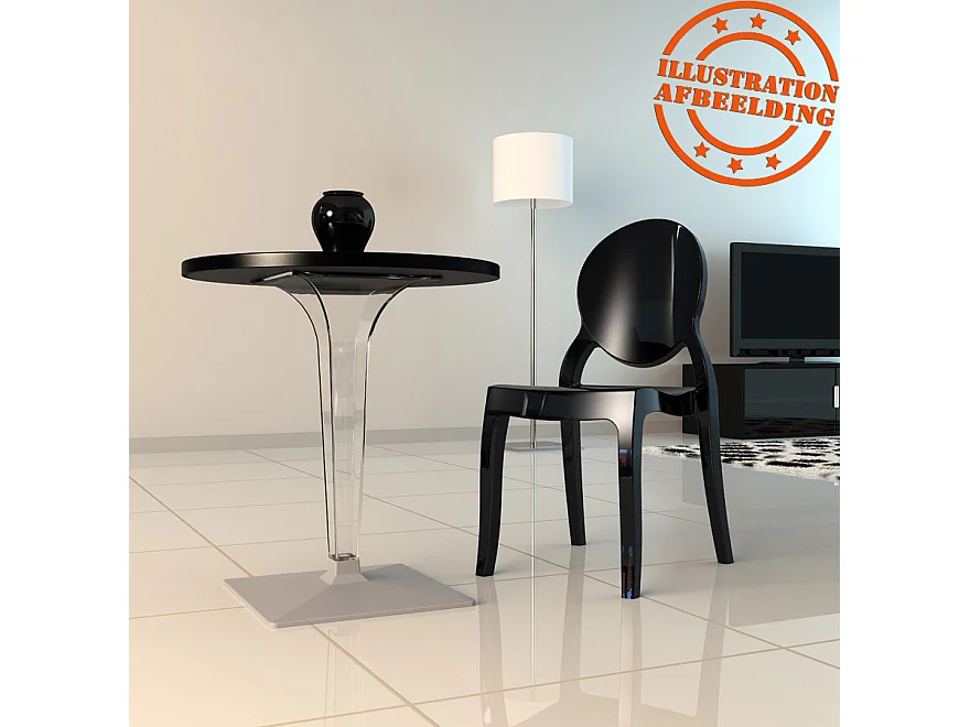 Tischbein - DIMO - transparant - 45x45x70 cm