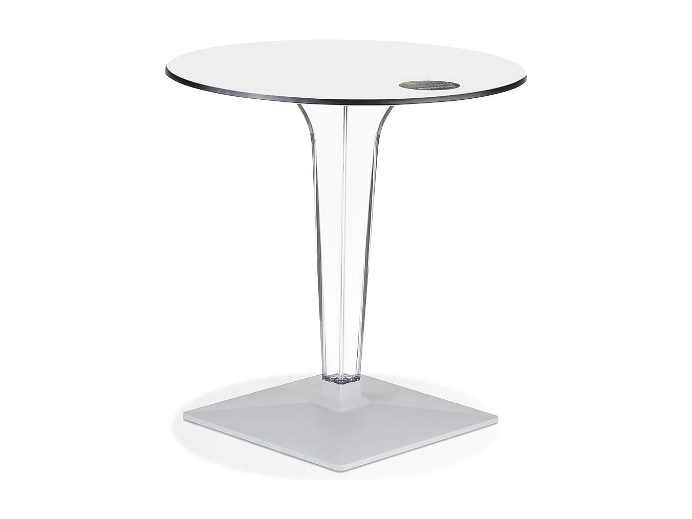 Runder Terrassentisch - VOCLUZ ROUND 68 - wit - 68x68x73 cm