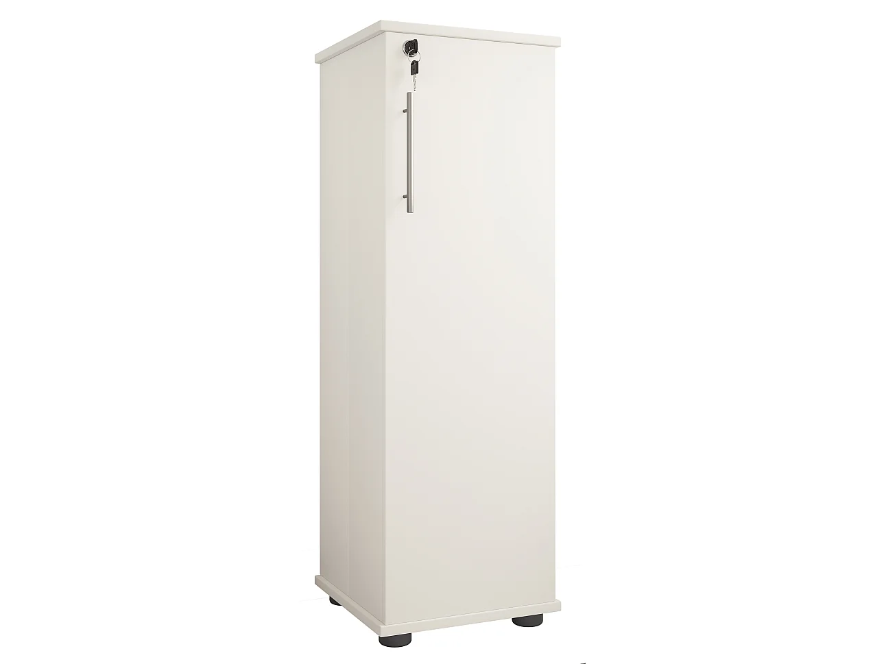 CD / DVD Media Shelf Engalo White H. 93 x W. 31 x D. 31 cm