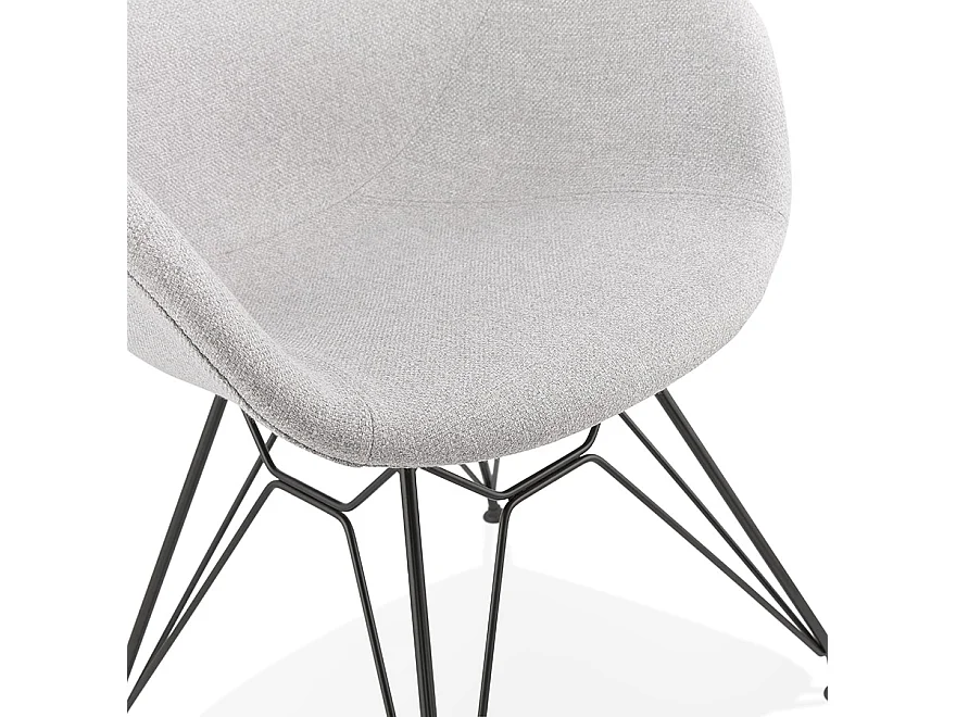 Designerstuhl - PLANET - grijs - 57,5x59x85 cm