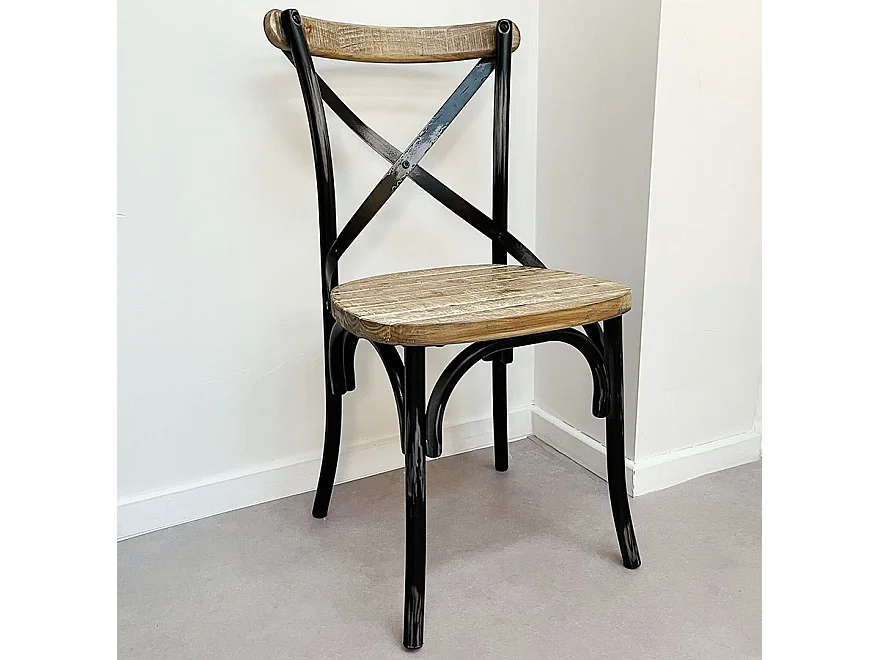 Küchenstuhl - RANCH - beige - 50x47x89 cm