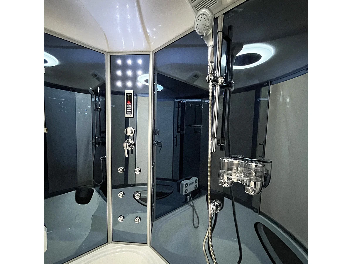 Eck Hydromassage Wanne-Dusche 150 x 150 cm – Aphrodite