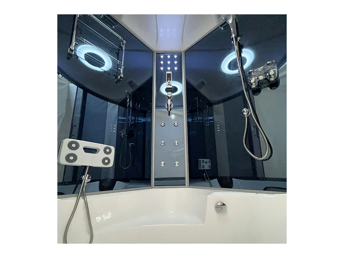 Eck Hydromassage Wanne-Dusche 150 x 150 cm – Aphrodite