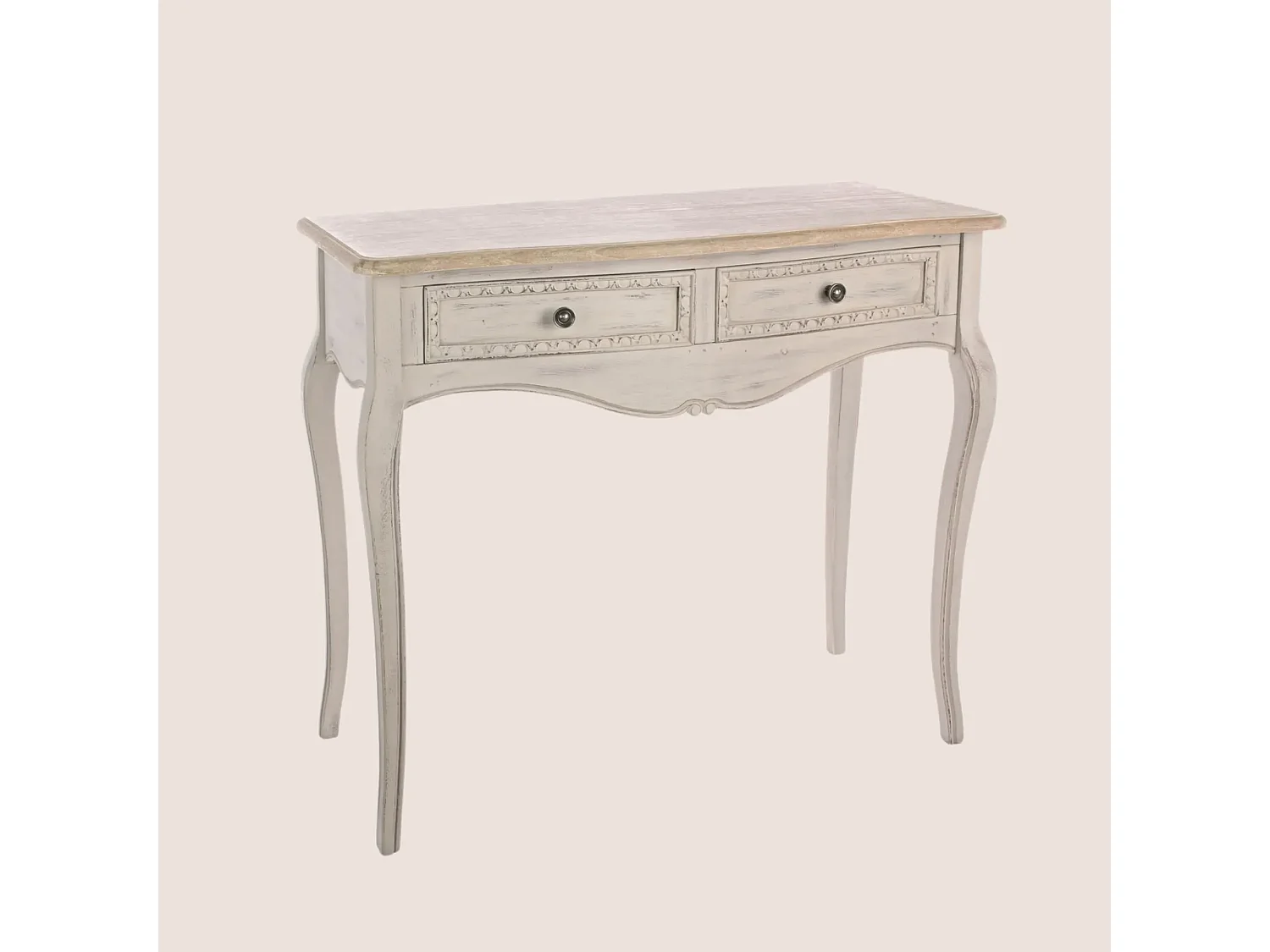 Console 2 tiroirs en bois - GARANCE