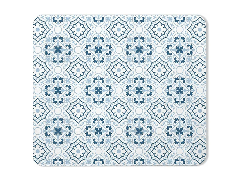 Tapis de Bain à Motifs "Atlanta" 35x45cm Bleu