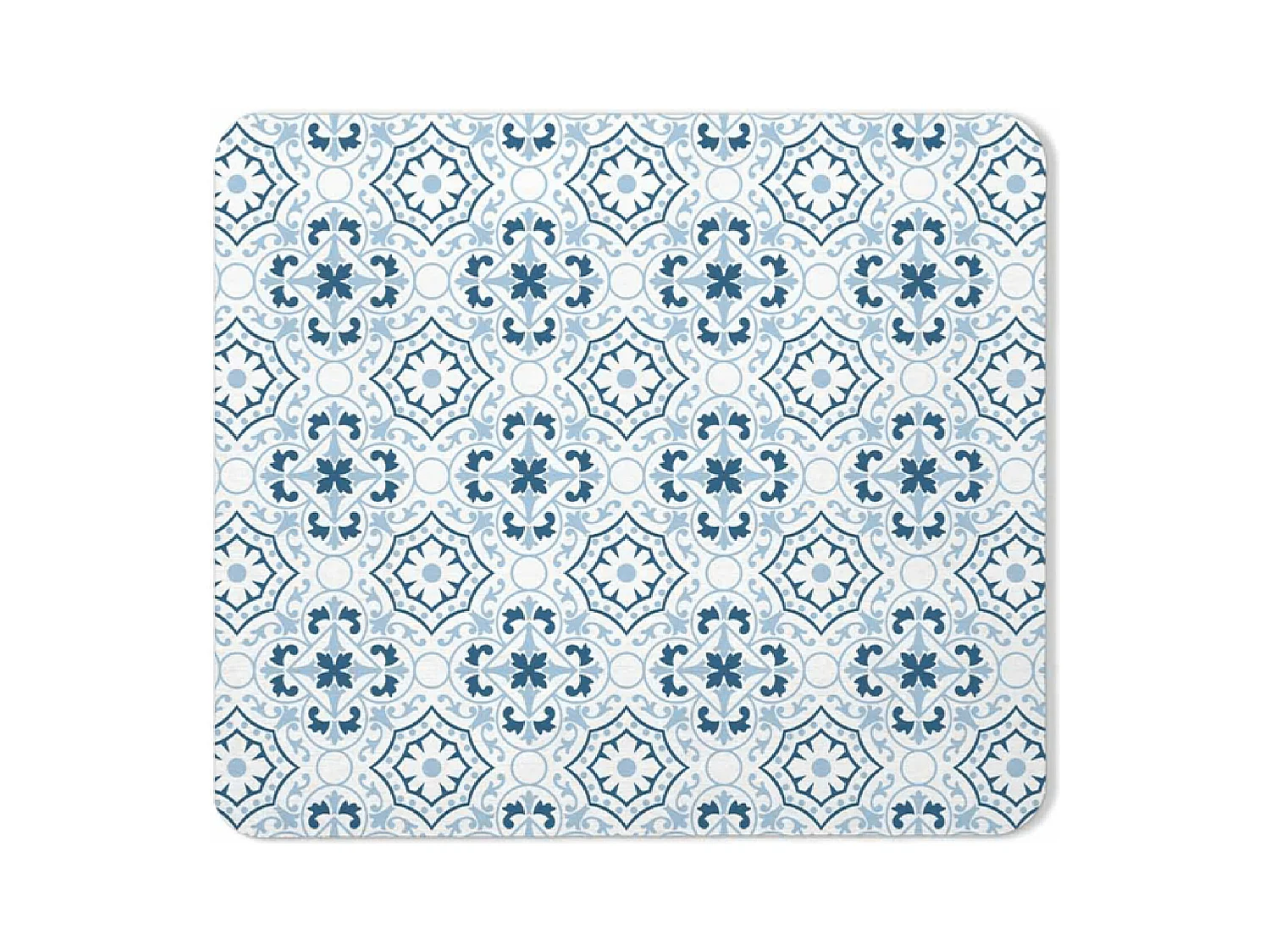 Tapis de Bain à Motifs "Atlanta" 35x45cm Bleu