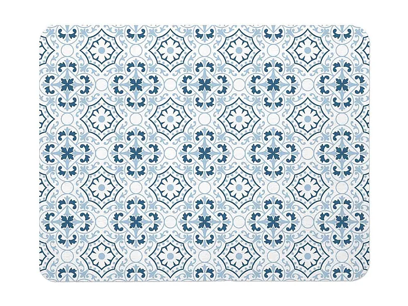 Tapis de Bain à Motifs "Atlanta" 40x60cm Bleu