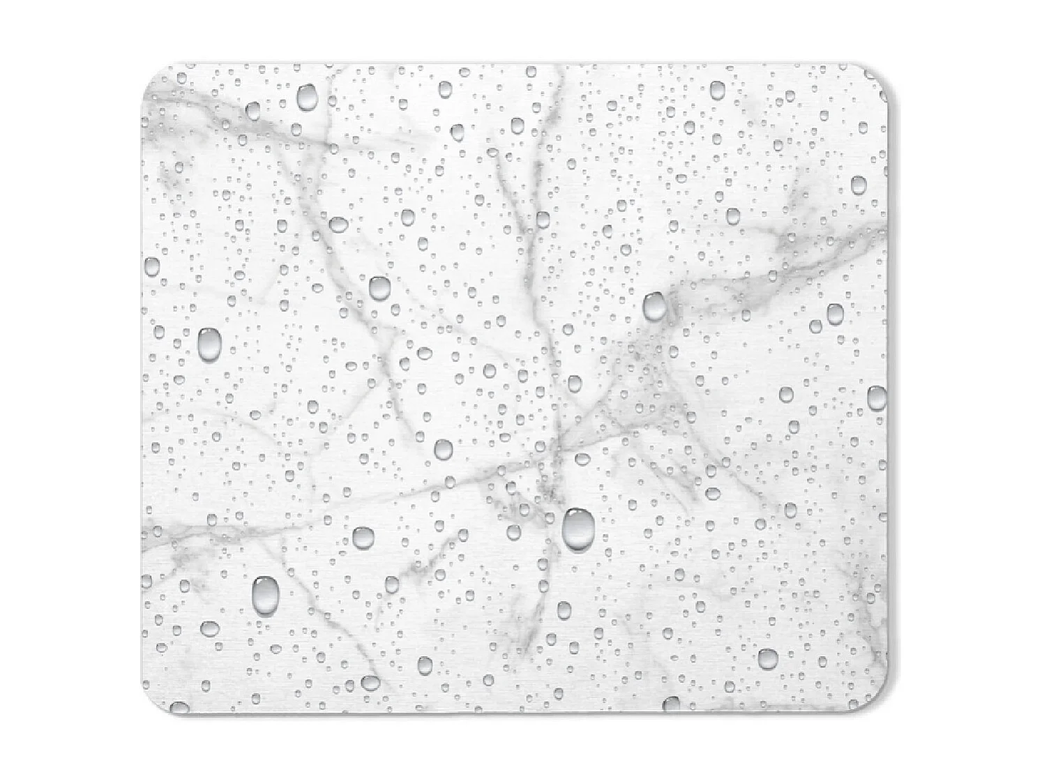 Tapis de Bain à Motifs "Aqua" 35x45cm Blanc