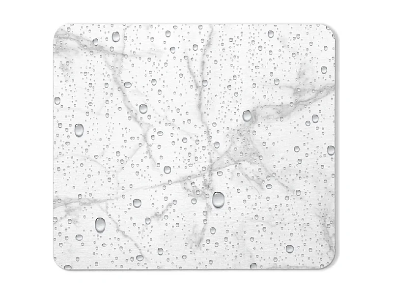 Tapis de Bain à Motifs "Aqua" 35x45cm Blanc