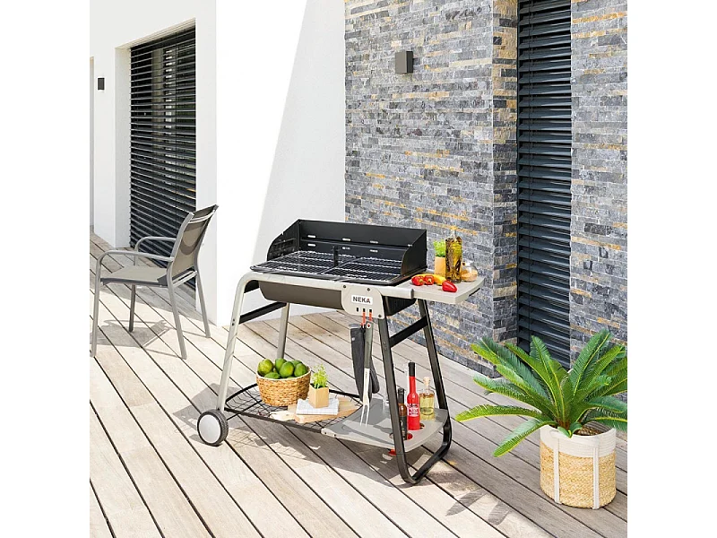 Barbecue Charbon "Neka Azur Pro" 120cm Noir