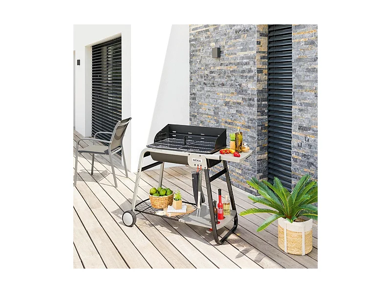 Barbecue Charbon "Neka Azur Pro" 120cm Noir