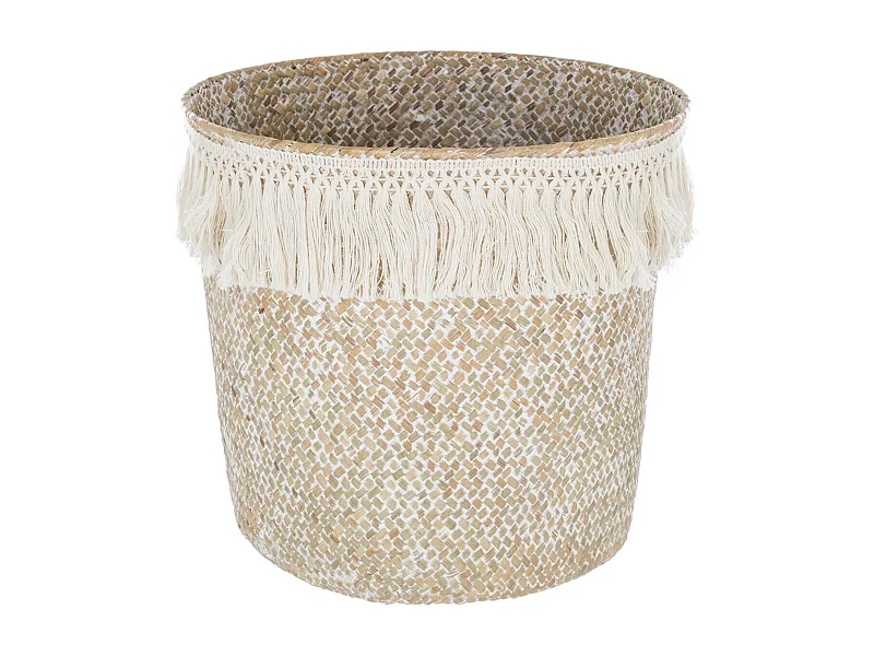 Panier de Rangement à Franges "Seagrass" 26cm Beige