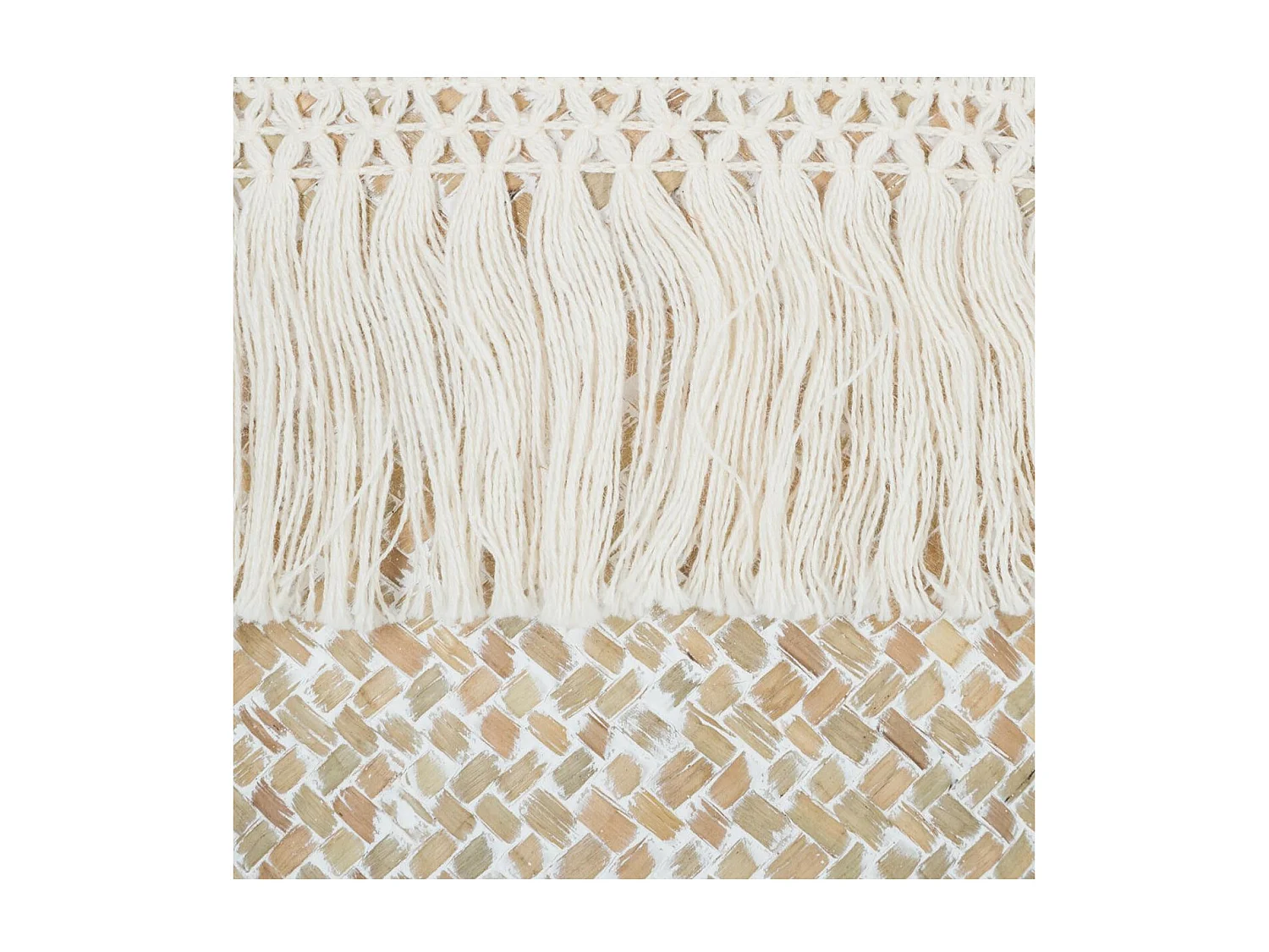 Panier de Rangement à Franges "Seagrass" 26cm Beige