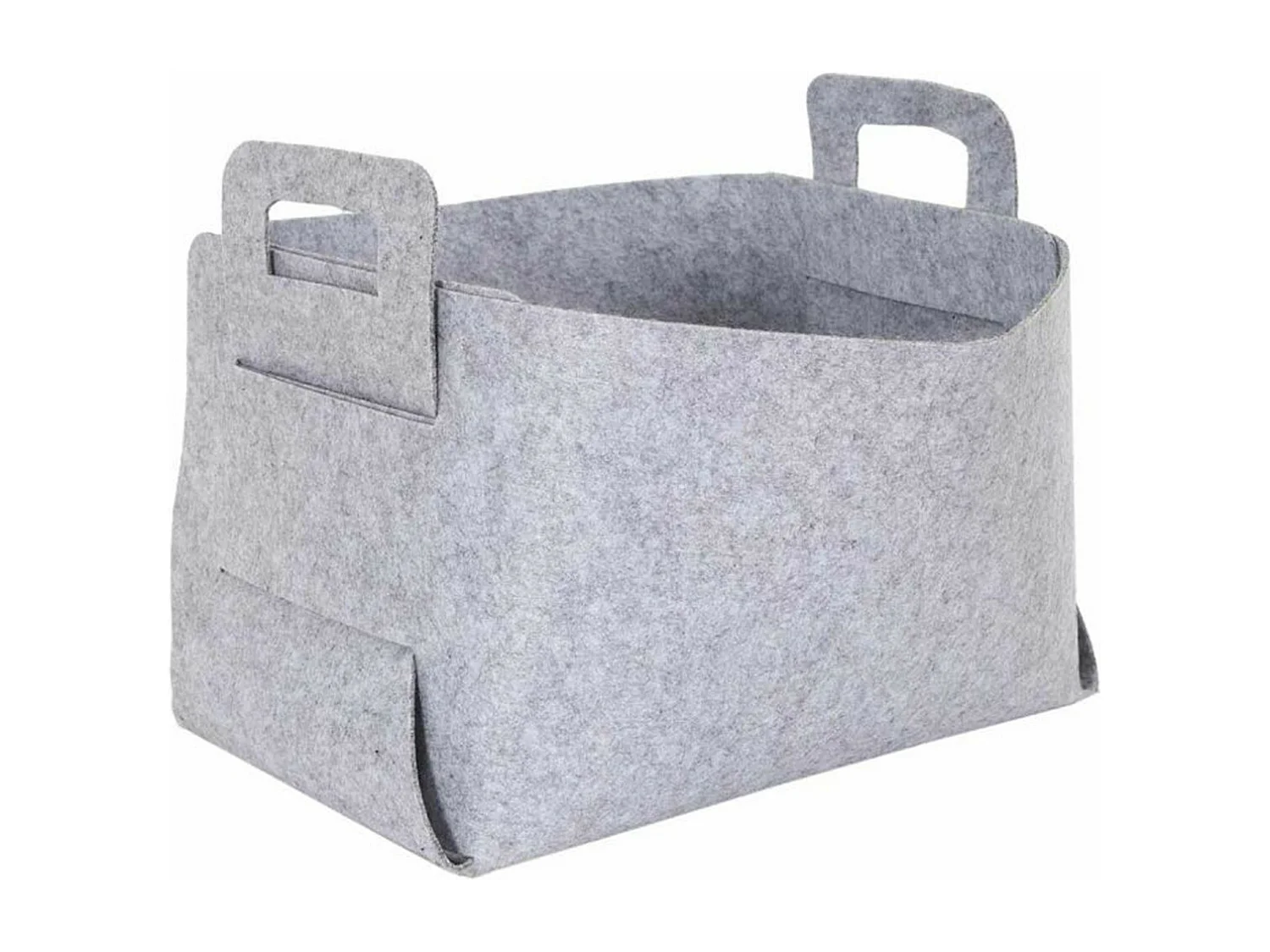 Panier de Rangement "Feutre Pliable" 50cm Gris