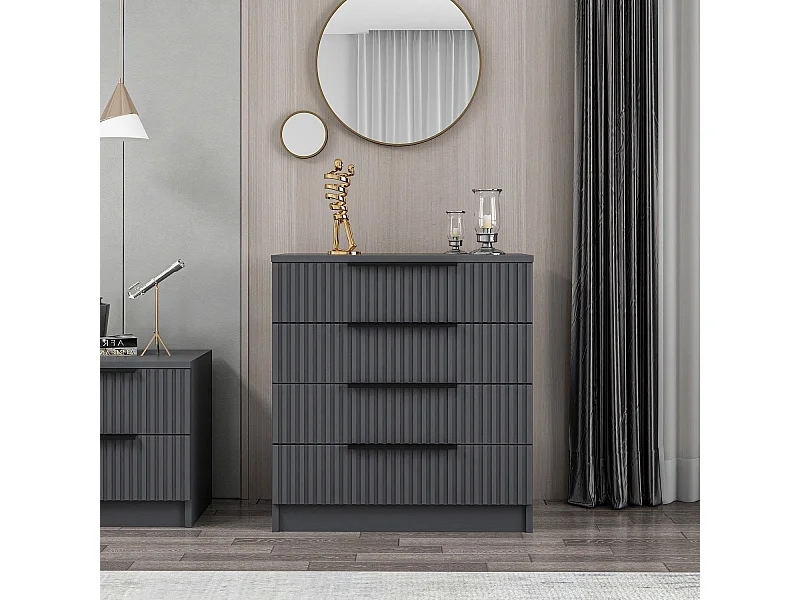 Cómoda Kale-7899 antracita 72x77x42 cm