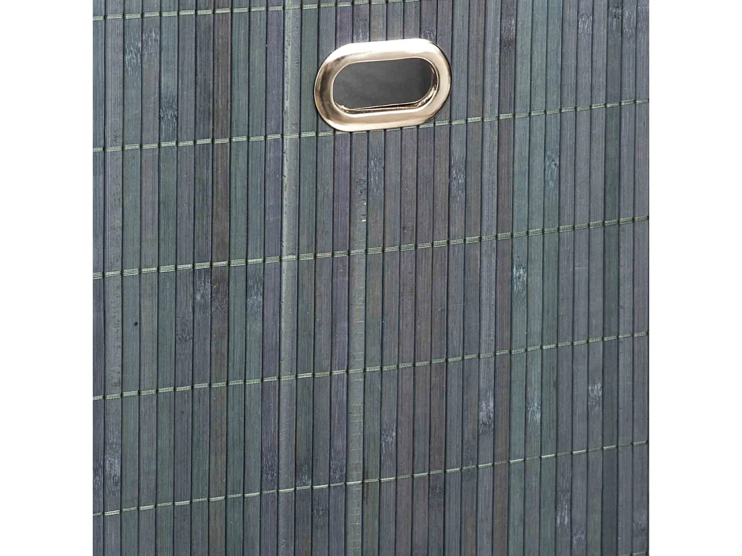 Boîte de Rangement Pliable "Bambou" 31x31cm Gris