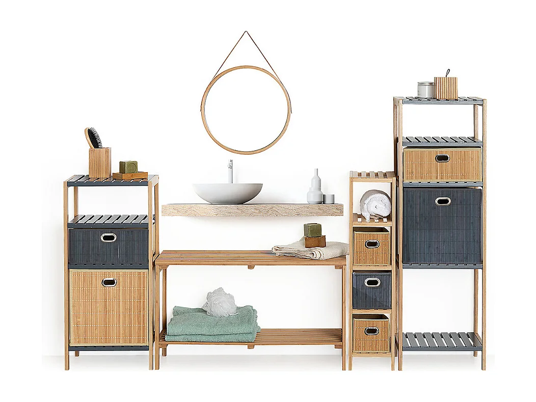 Aufbewahrungskorb aus Bambus 31 x 31 cm