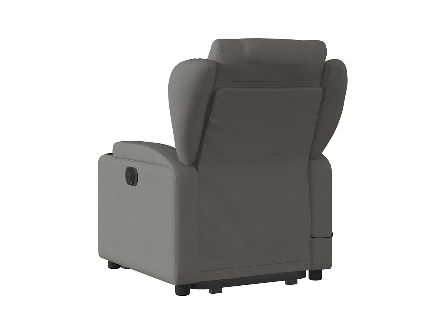 Fauteuil de massage inclinable Gris foncé Tissu
