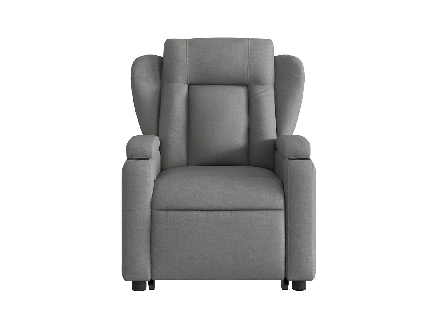 Fauteuil de massage inclinable Gris foncé Tissu