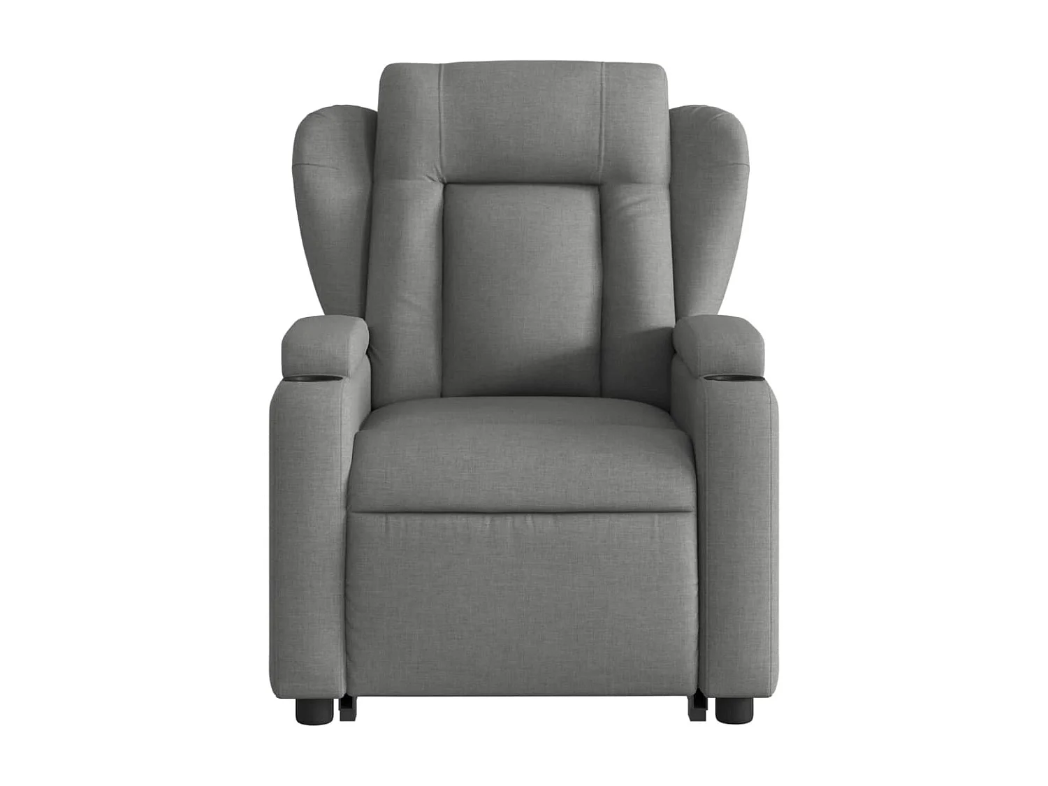 Fauteuil de massage inclinable Gris foncé Tissu