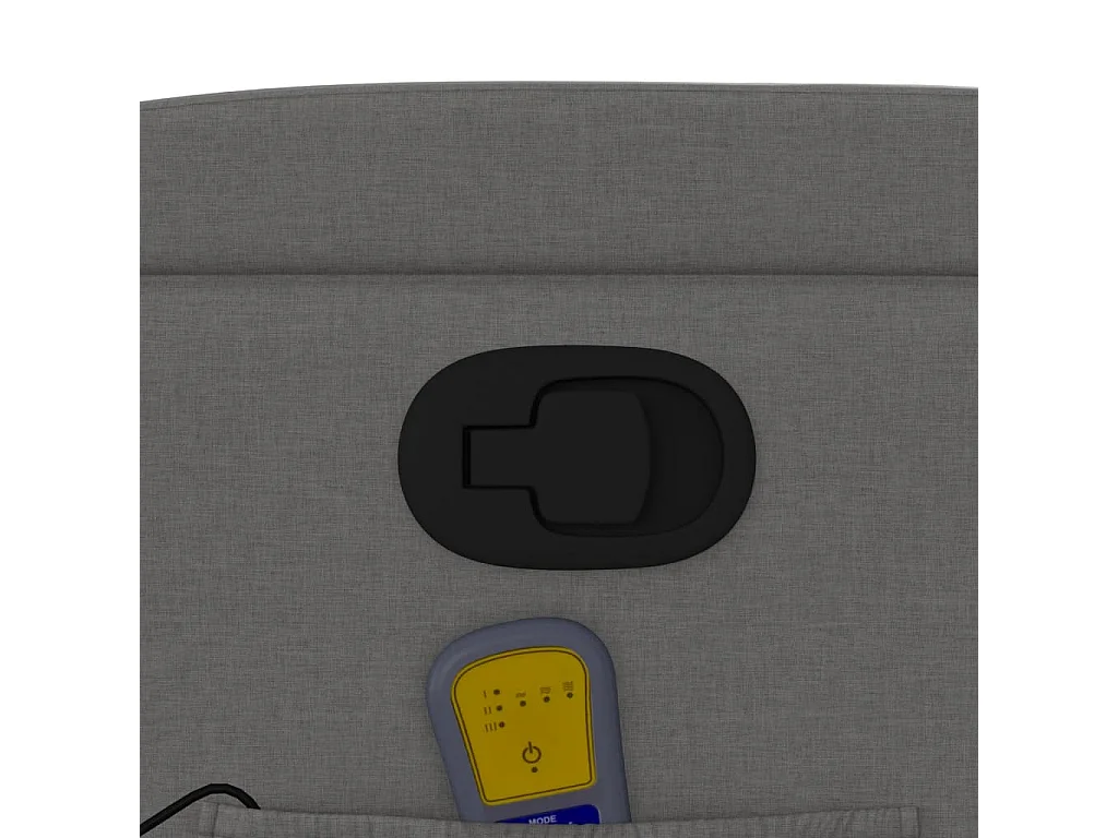 Fauteuil de massage inclinable Gris foncé Tissu