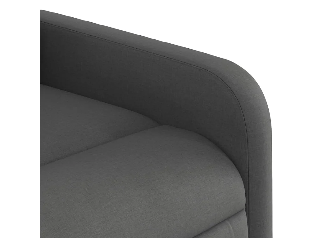 Fauteuil de massage inclinable Gris foncé Tissu