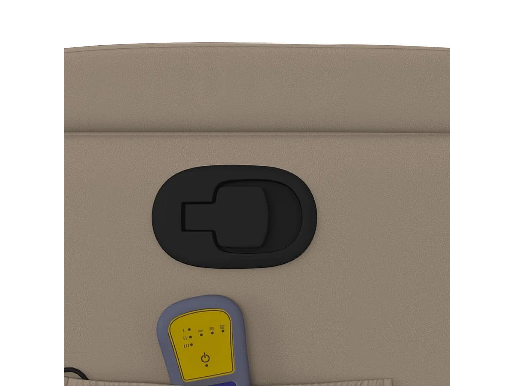 Poltrona Alzapersone Massaggi Reclinabile Cappuccino Similpelle