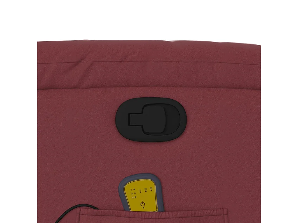 Fauteuil inclinable de massage Rouge bordeaux Similicuir