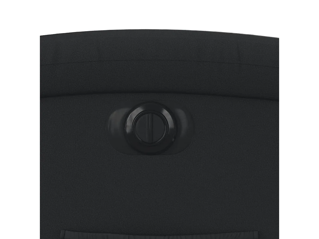 Fauteuil elektrisch verstelbaar echt leer zwart