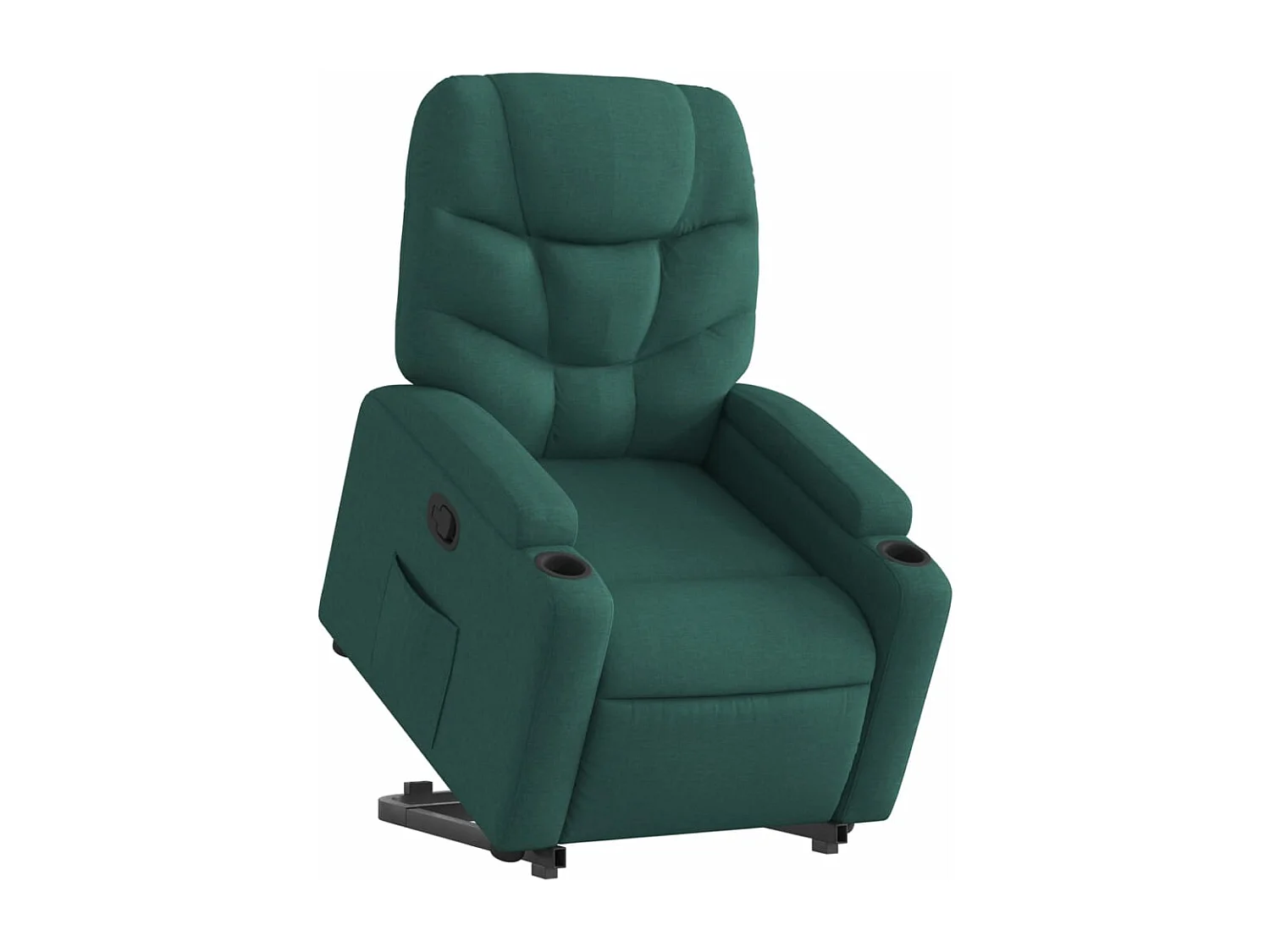 Fauteuil inclinable vert foncé tissu