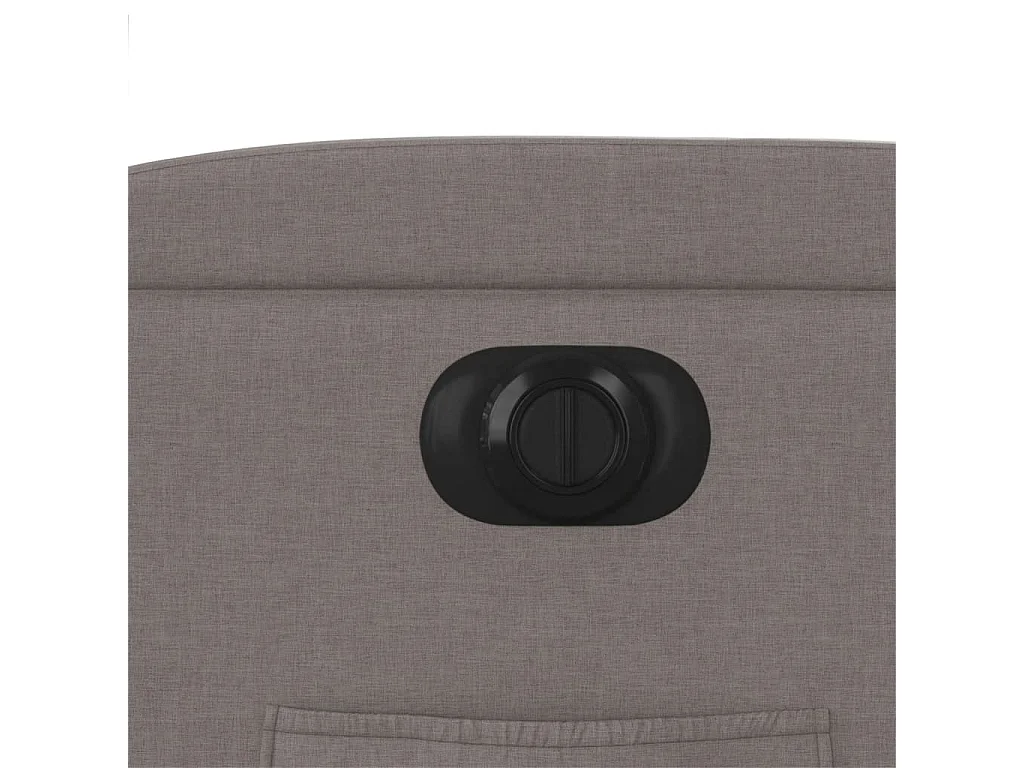 Fauteuil inclinable électrique Taupe Tissu