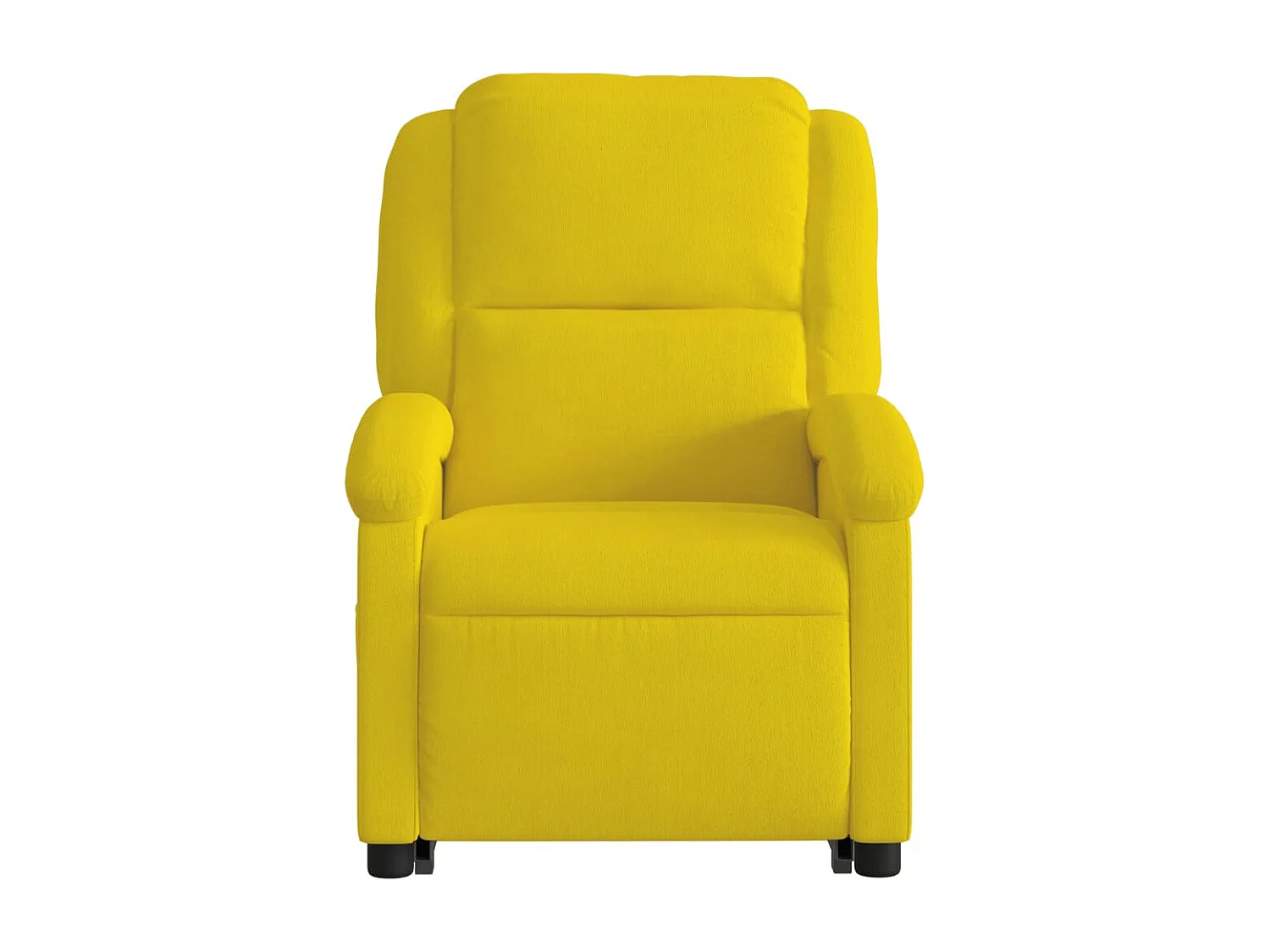 Sillón reclinable elevable terciopelo amarillo