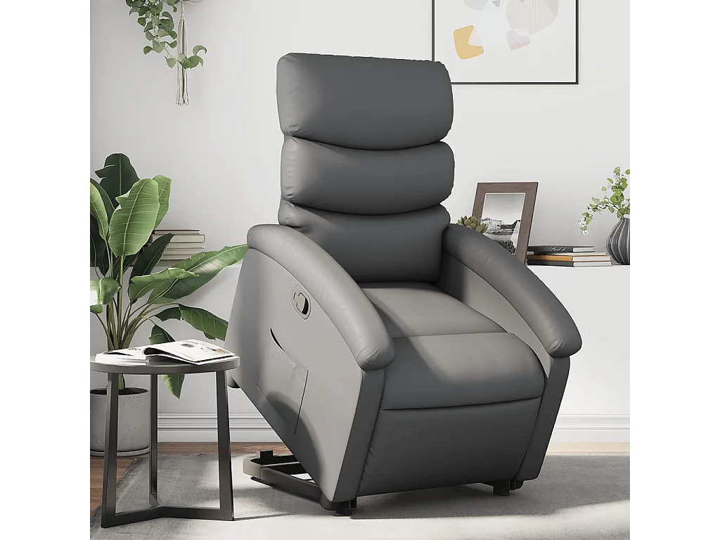 Fauteuil inclinable Gris Similicuir