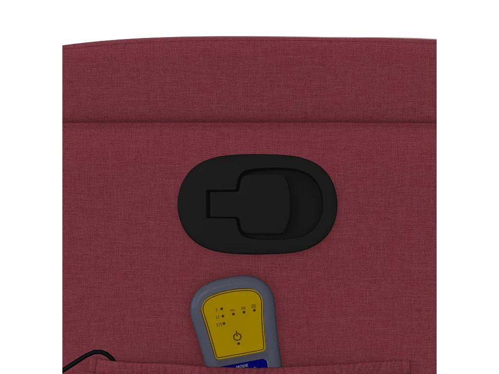 Poltrona de massagens reclin. elevatória tecido vermelho tinto