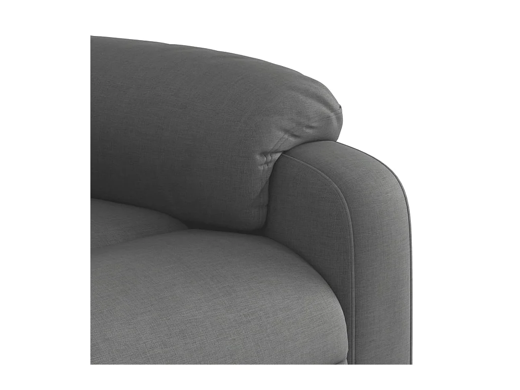 Poltrona Reclinabile in Tessuto Grigio Scuro