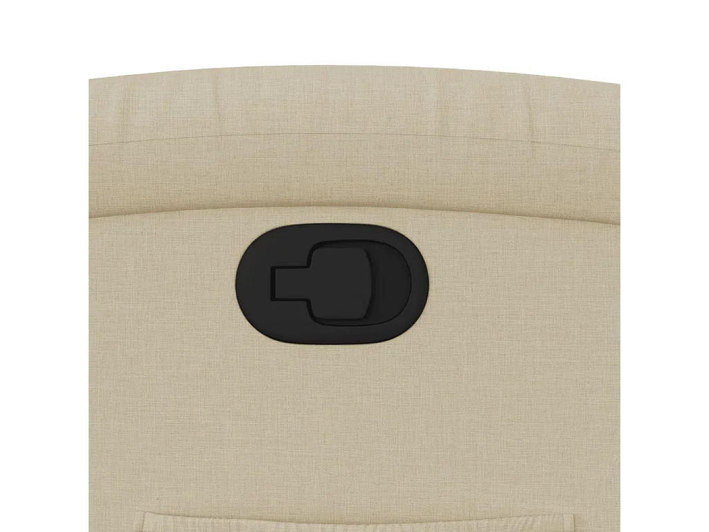 Poltrona reclinável elevatória tecido cor creme