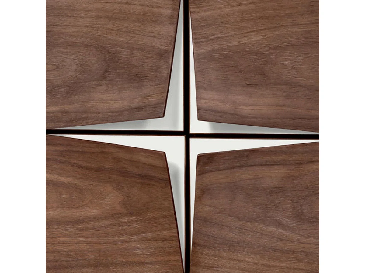 Buffet 4 Portes & 4 Niveaux "Plof" 140cm Noyer