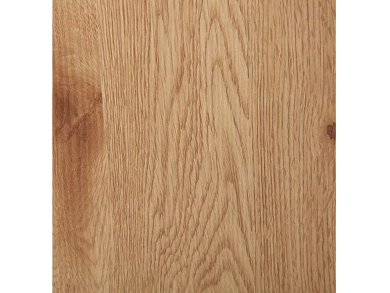 Toji salontafel van wit hout en licht eiken op wielen 110 cm