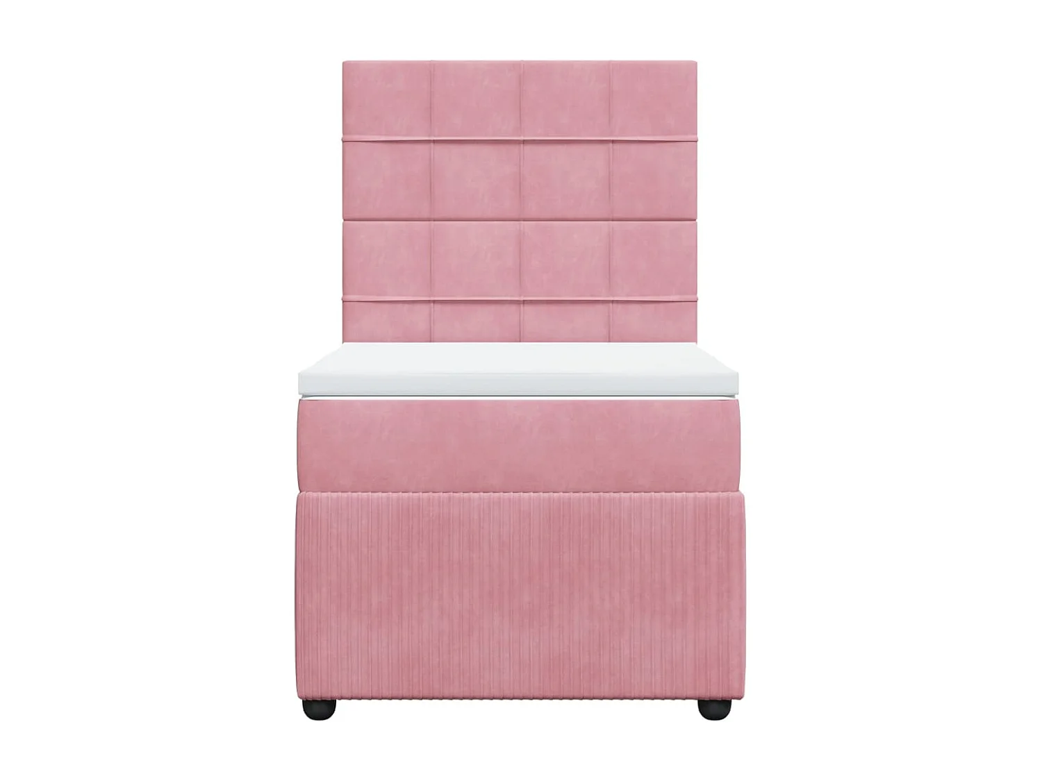 Sommier à lattes de lit et matelas Rose 80x200 cm Velours