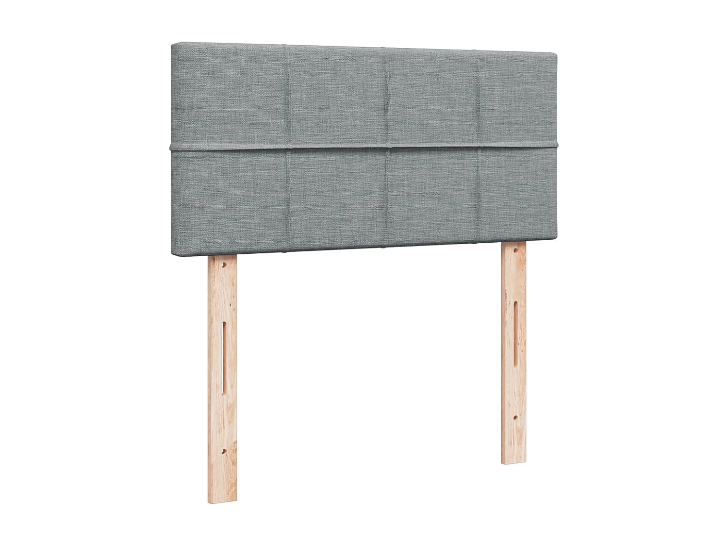 Sommier à lattes de lit et matelas Gris clair 90x190 cm Tissu