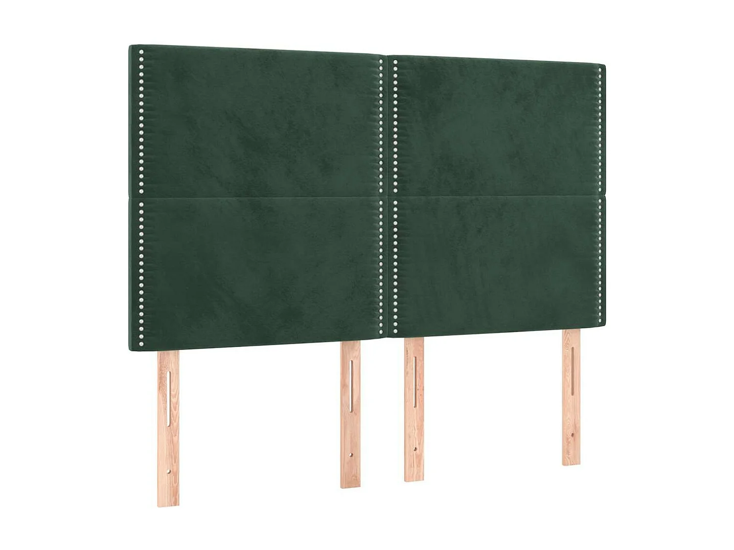 Sommier à lattes de lit et matelas Vert foncé 140x200cm Velours